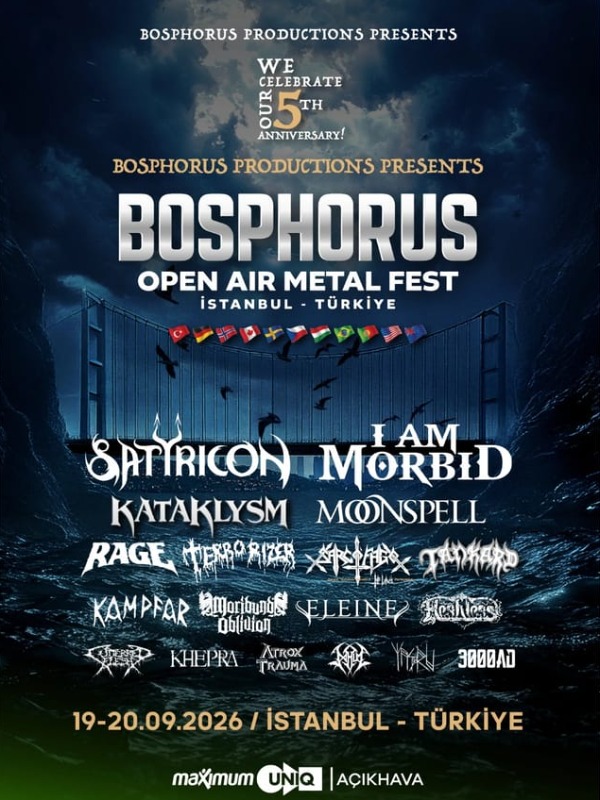 Bosphorus Open Air Metal Fest 2026 İstanbul'da