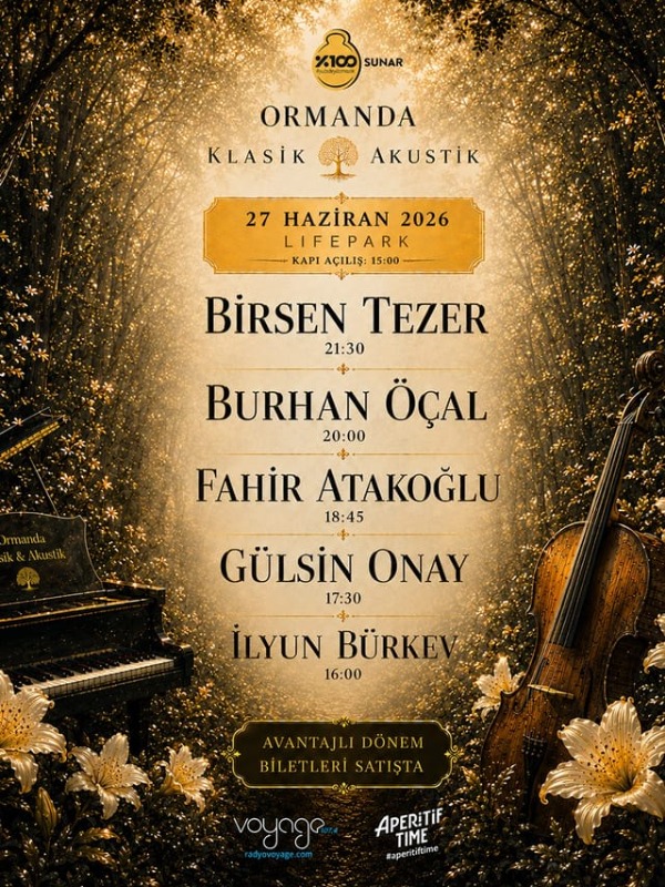 Ormanda Klasik & Akustik, 27 Haziran'da Lifepark'ta