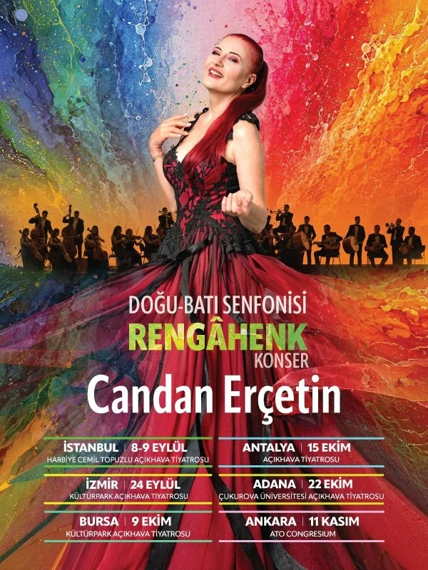 Candan Erçetin Rengâhenk Konseri 15 Ekim'de Antalya'da