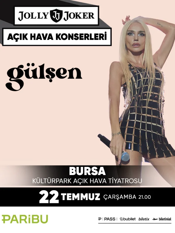 Jolly Joker Bursa Kültürpark Açık Hava Konserleri Temmuz'da Başlıyor