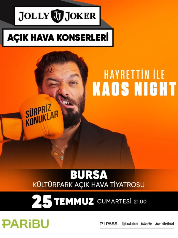 Jolly Joker Bursa Kültürpark Açık Hava Konserleri Temmuz'da Başlıyor