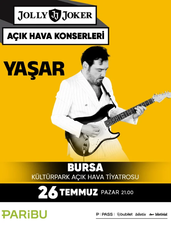 Jolly Joker Bursa Kültürpark Açık Hava Konserleri Temmuz'da Başlıyor