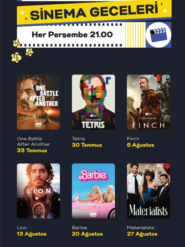 TV+ Açık Hava Sinema Geceleri Yıldızların Altında Başlıyor