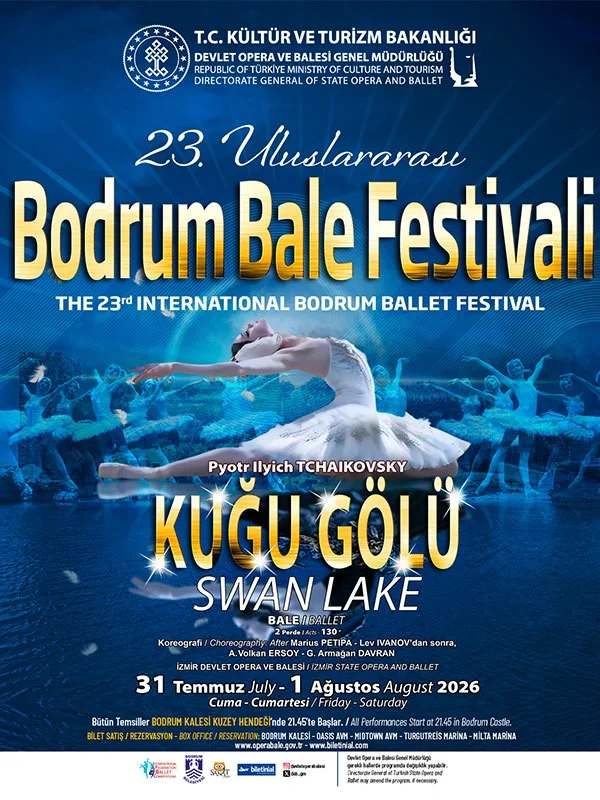 Kuğu Gölü Balesi 1 Ağustos'ta Bodrum Kalesi'nde