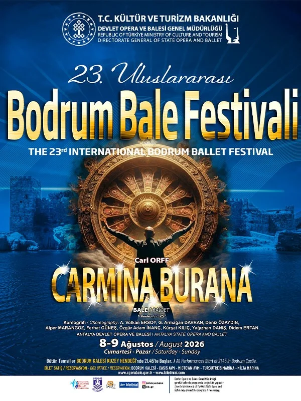 Carmina Burana, 9 Ağustos'ta Bodrum Kalesi'nde