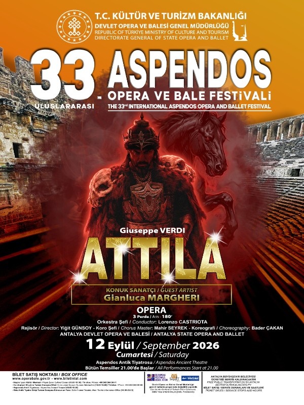 Verdi'nin 'Attila' Operası Aspendos'ta Sahnelenecek