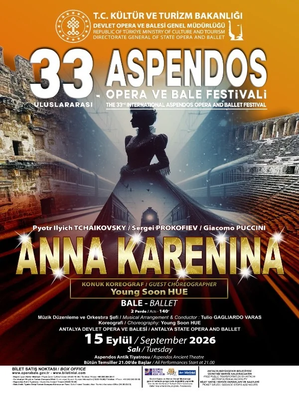 Anna Karenina Balesi 15 Eylül'de Aspendos'ta