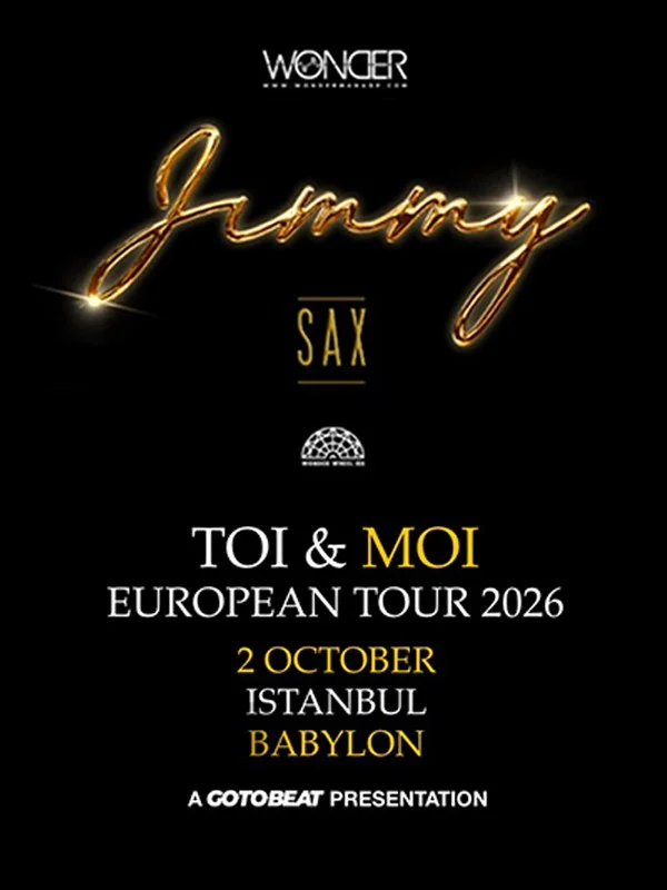 Jimmy Sax, 2 Ekim'de İstanbul'da Sahne Alacak