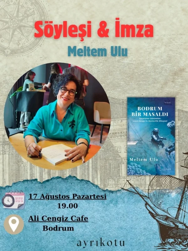 Meltem Ulu, Bodrum'da “Bodrum Bir Masaldı” Kitabını İmzalıyor