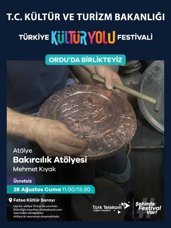 Ordu Kültür Yolu Festivali Karadeniz'in Kalbinde Başlıyor