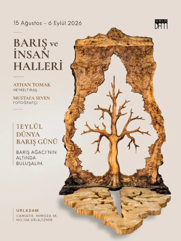 Ayhan Tomak ve Mustafa Seven'in “Barış ve İnsan Halleri” Sergisi UrlaDam'da
