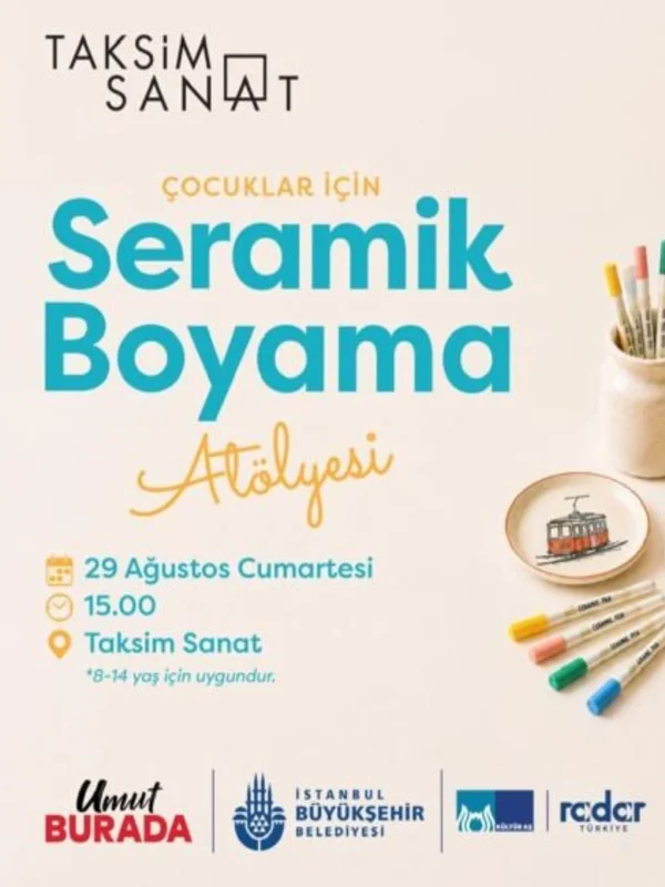 Yetişkinler İçin Seramik Boyama Atölyesi Taksim Sanat'ta