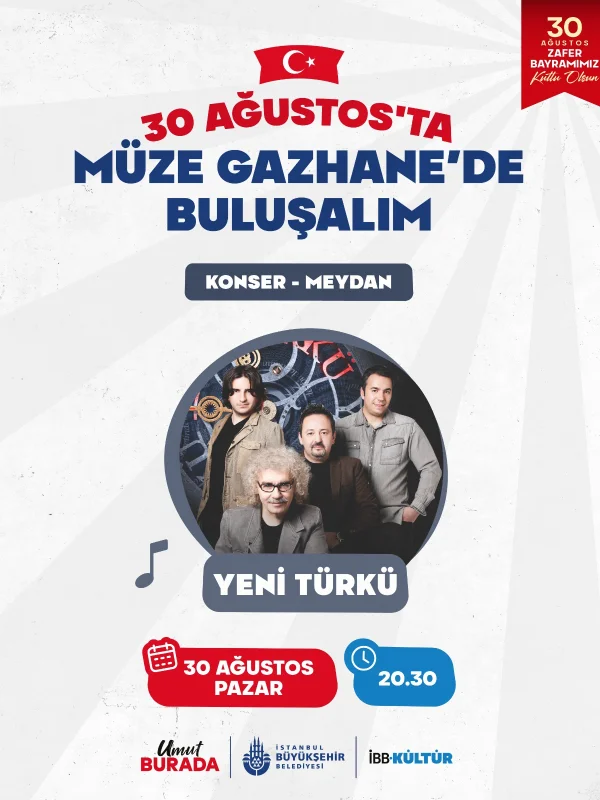 Yeni Türkü Konseri 30 Ağustos'ta Müze Gazhane'de