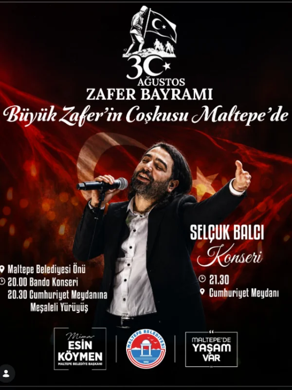 Selçuk Balcı, 30 Ağustos'ta Maltepe'de Sahne Alacak