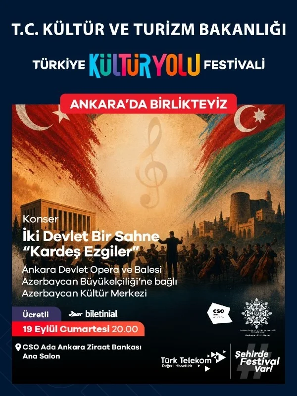 Ankara DOB'dan 'Kardeş Ezgiler' Konseri CSO Ada Ankara'da