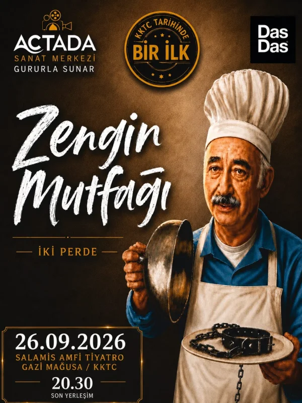 Şener Şen, 'Zengin Mutfağı' ile 26 Eylül'de KKTC'de Sahne Alacak
