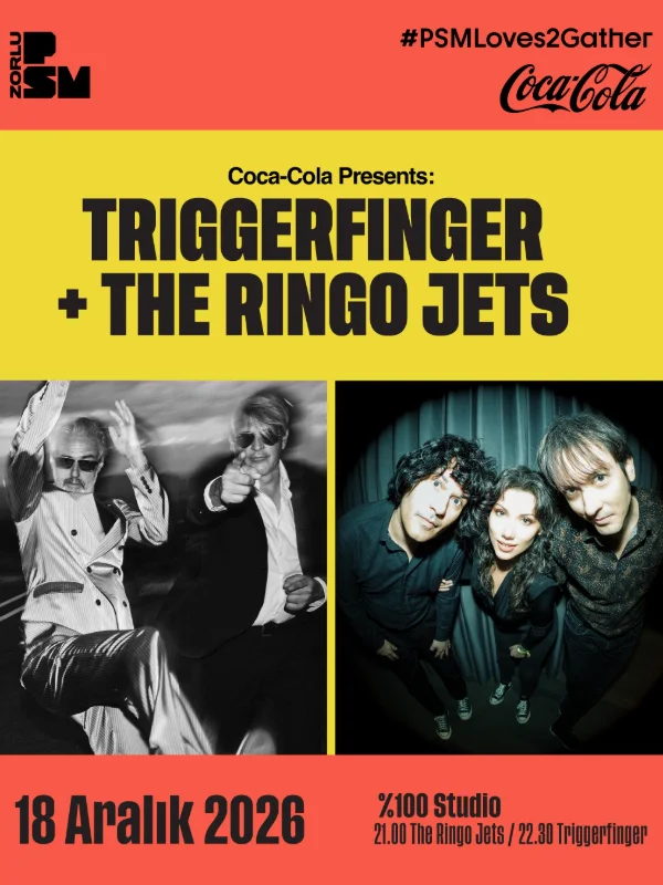 Triggerfinger ve The Ringo Jets, 18 Aralık'ta %100 Studio'da