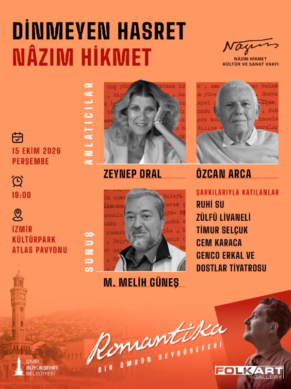 Folkart Gallery’de Nâzım Hikmet Sergisi Şiir ve Müzikle Devam Ediyor