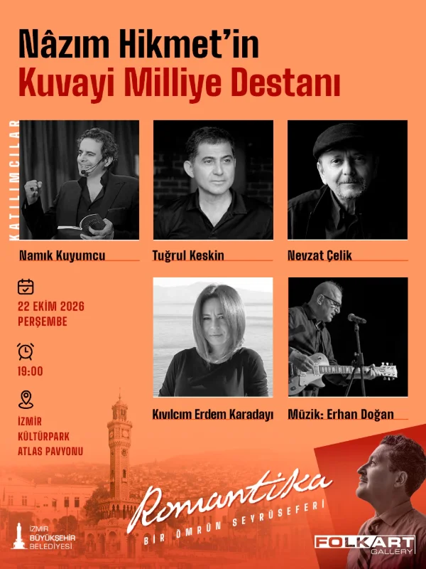 Folkart Gallery’de Nâzım Hikmet Sergisi Şiir ve Müzikle Devam Ediyor