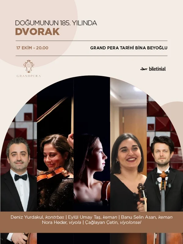Dvorak Konseri 17 Ekim'de Grand Pera'da
