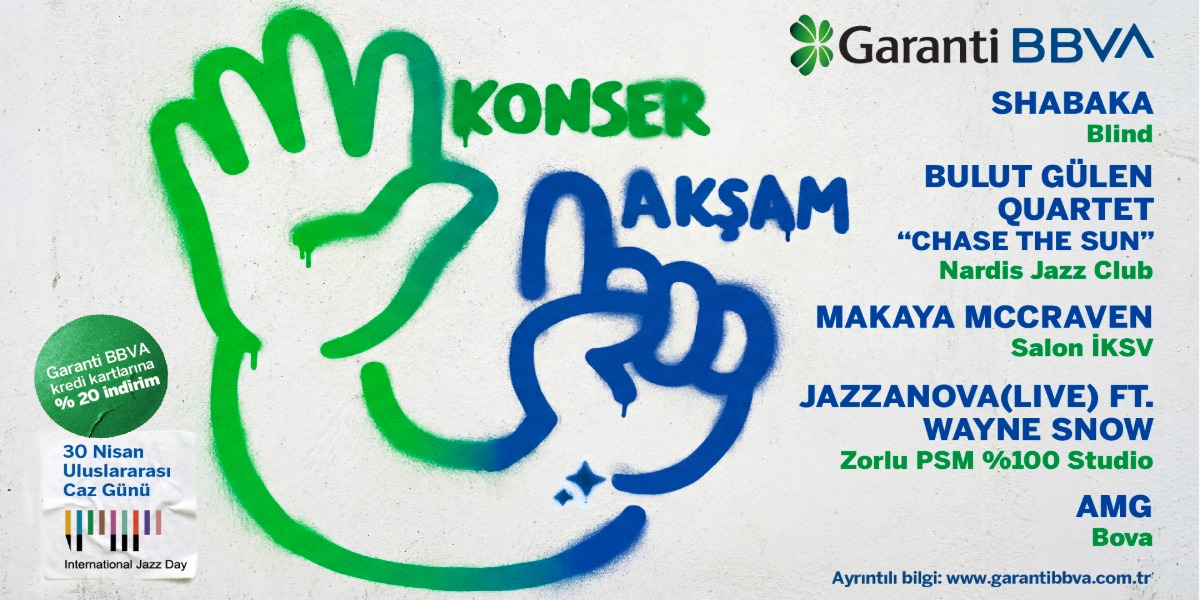 Garanti BBVA Uluslararası Caz Günü’nü 5 Konserle Kutluyor