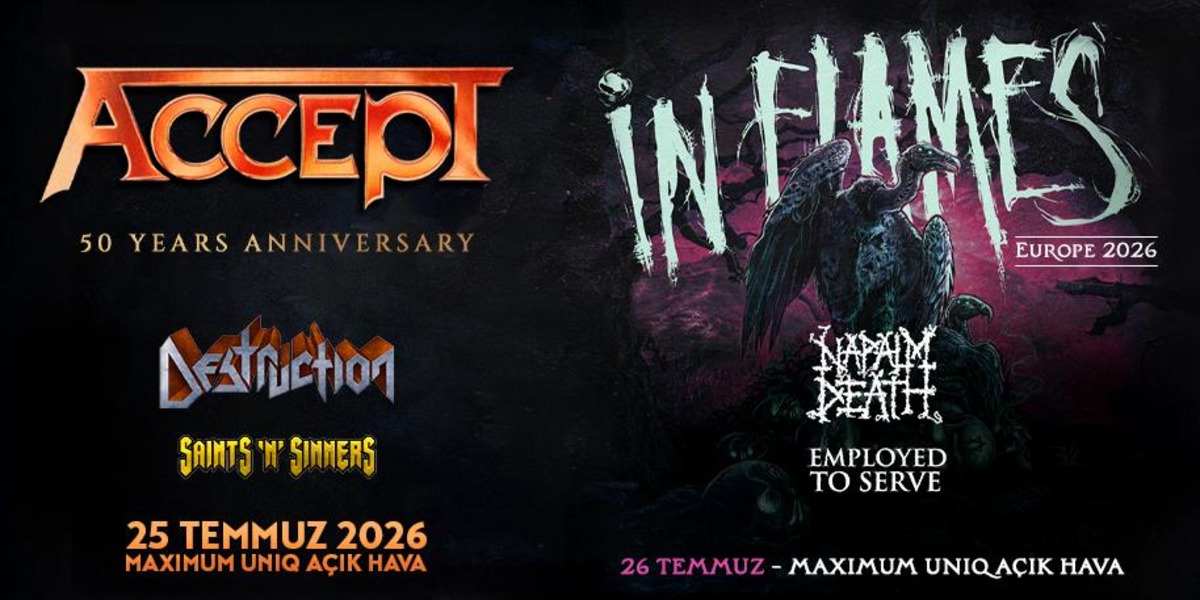 Accept ve In Flames, İstanbul'da Müzikseverlerle Buluşacak!