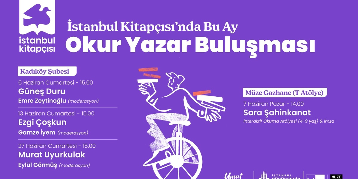 İstanbul Kitapçısı'nda Haziran Boyunca Yazar Buluşmaları