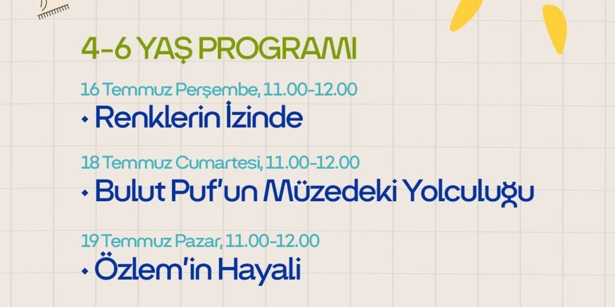 İş Bankası Resim Heykel Müzesi'nden Minik Sanatseverlere Yaz Okulu