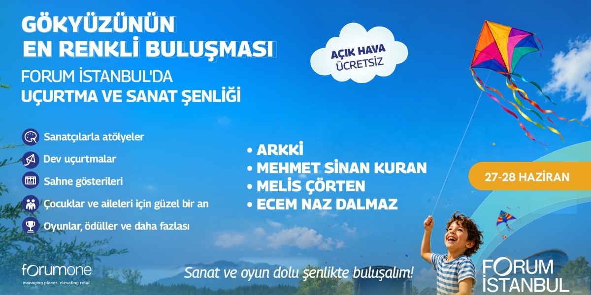 Forum İstanbul'da Uçurtma ve Sanat Şenliği ile Renkli Okul Kapanışı