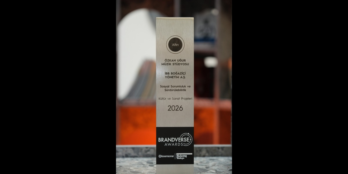 Özkan Uğur Müzik Stüdyosu Brandverse Awards’tan Altın Ödül Aldı