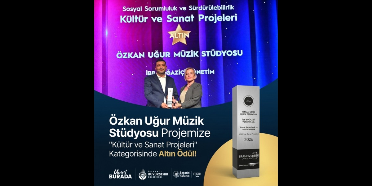 Özkan Uğur Müzik Stüdyosu Brandverse Awards’tan Altın Ödül Aldı