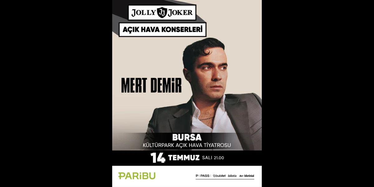 Jolly Joker Bursa Kültürpark Açık Hava Konserleri Temmuz'da Başlıyor