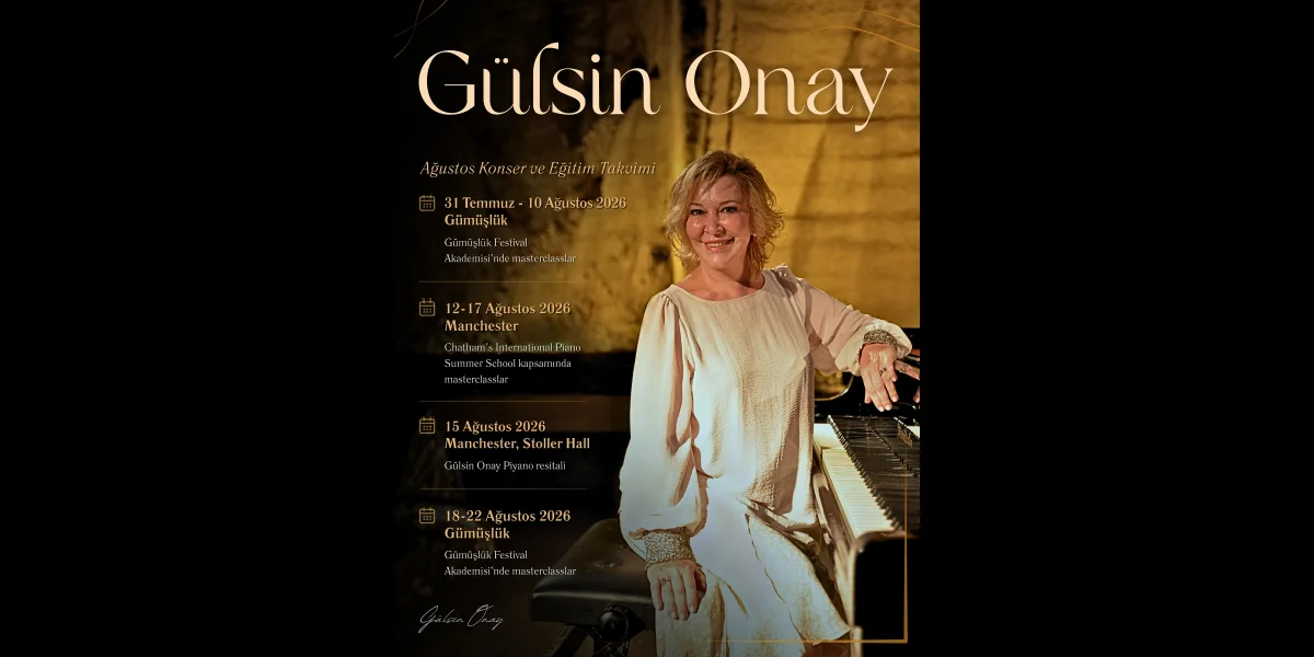 Gülsin Onay Ağustos Ayında Türkiye Ve İngiltere'de Sahne Alacak
