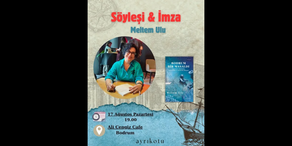 Meltem Ulu, Bodrum'da “Bodrum Bir Masaldı” Kitabını İmzalıyor