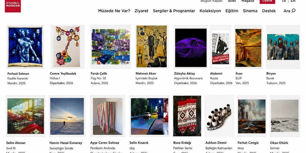 Genç Sanatçıların Üretimleri İstanbul Modern Dijital Galeride