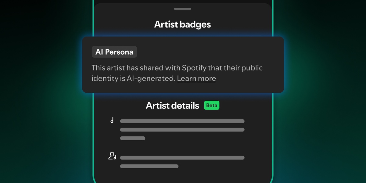 Spotify, Yapay Zeka Sanatçı Profillerine “AI Persona” Etiketi Getiriyor