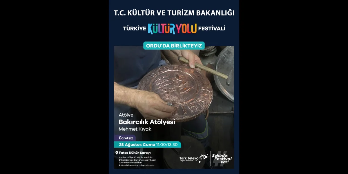 Ordu Kültür Yolu Festivali Karadeniz'in Kalbinde Başlıyor