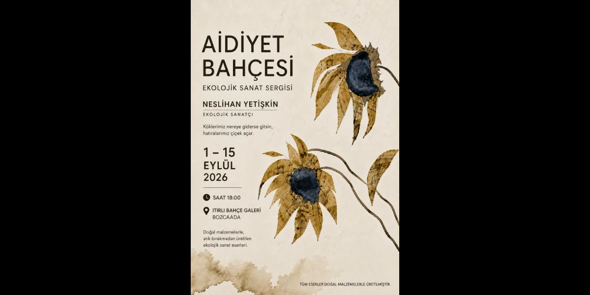 Neslihan Yetişkin'den Bozcaada'da 'Aidiyet Bahçesi' Sergisi