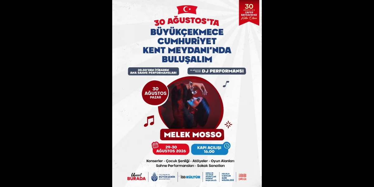 Melek Mosso Konseri 30 Ağustos'ta Büyükçekmece'de