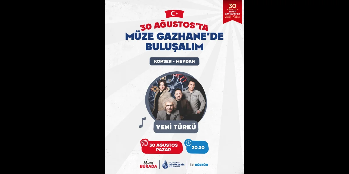 Yeni Türkü Konseri 30 Ağustos'ta Müze Gazhane'de