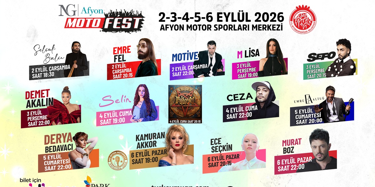 NG Afyon Motofest, 2-6 Eylül'de Afyonkarahisar'da Başlıyor