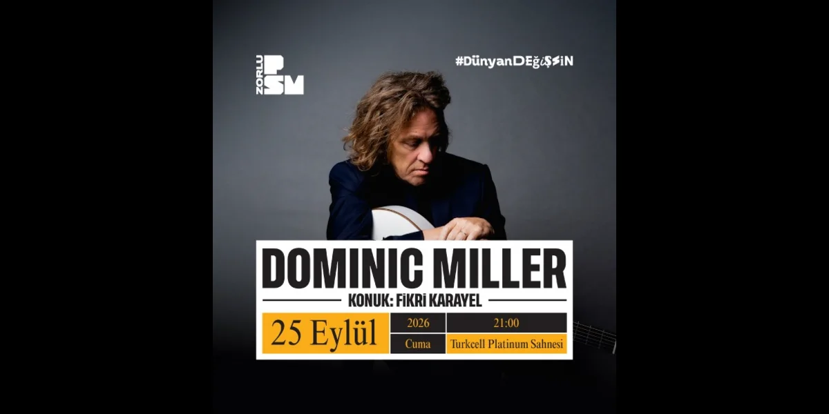 Dominic Miller, 25 Eylül'de Zorlu PSM'de Sahne Alacak