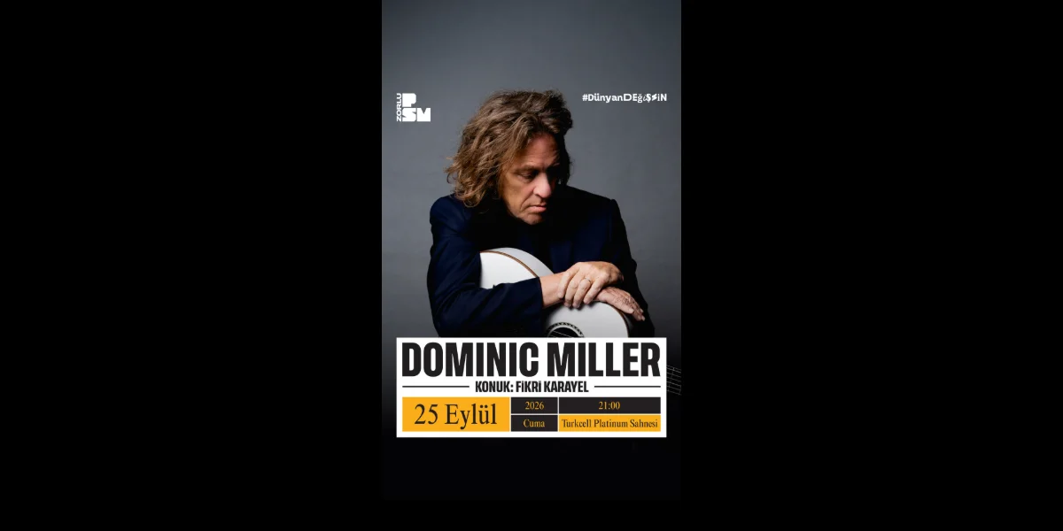 Dominic Miller, 25 Eylül'de Zorlu PSM'de Sahne Alacak