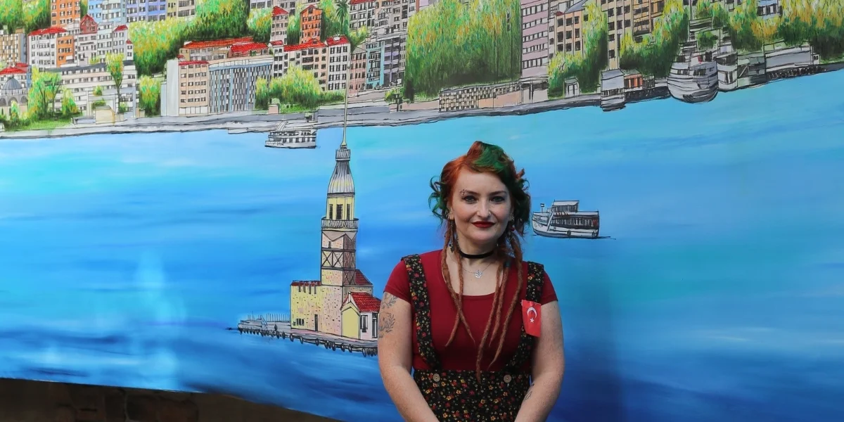Alev Özas'ın 50 Metrelik Dev İstanbul Resmi Sarıyer'de Sergilenecek