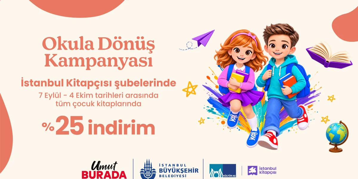 İstanbul Kitapçısı'ndan Okula Dönüşe Özel %25 İndirim Fırsatı