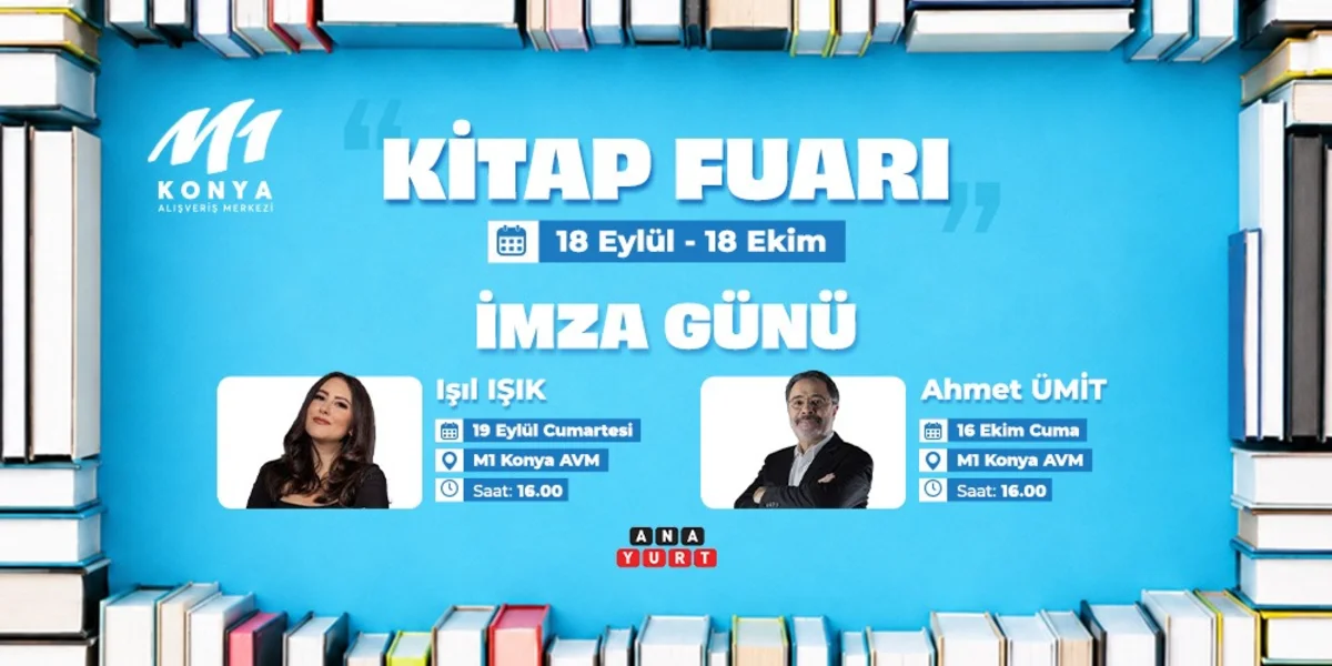 M1 Konya AVM Kitap Fuarı Edebiyat Severleri Ağırlıyor