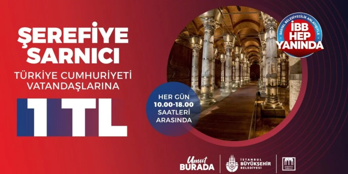 Şerefiye Sarnıcı Türk Vatandaşlarına 1 TL Giriş Ücretiyle Kapılarını Açtı