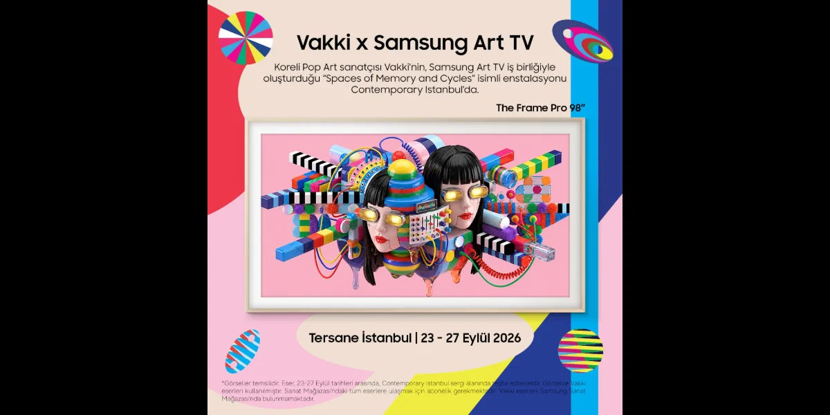 Vakki'nin Dijital Sanatı Samsung Ekranlarıyla Contemporary İstanbul'da