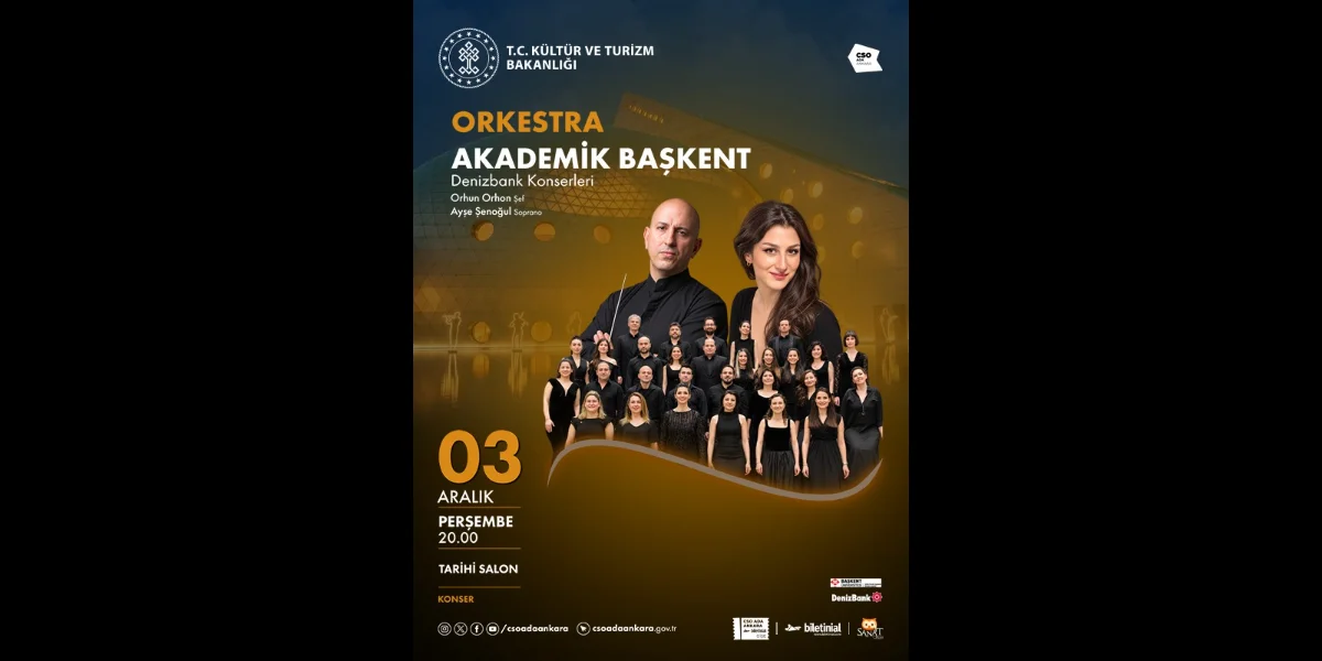 Orkestra Akademik Başkent, 3 Aralık'ta CSO Ada Ankara'da
