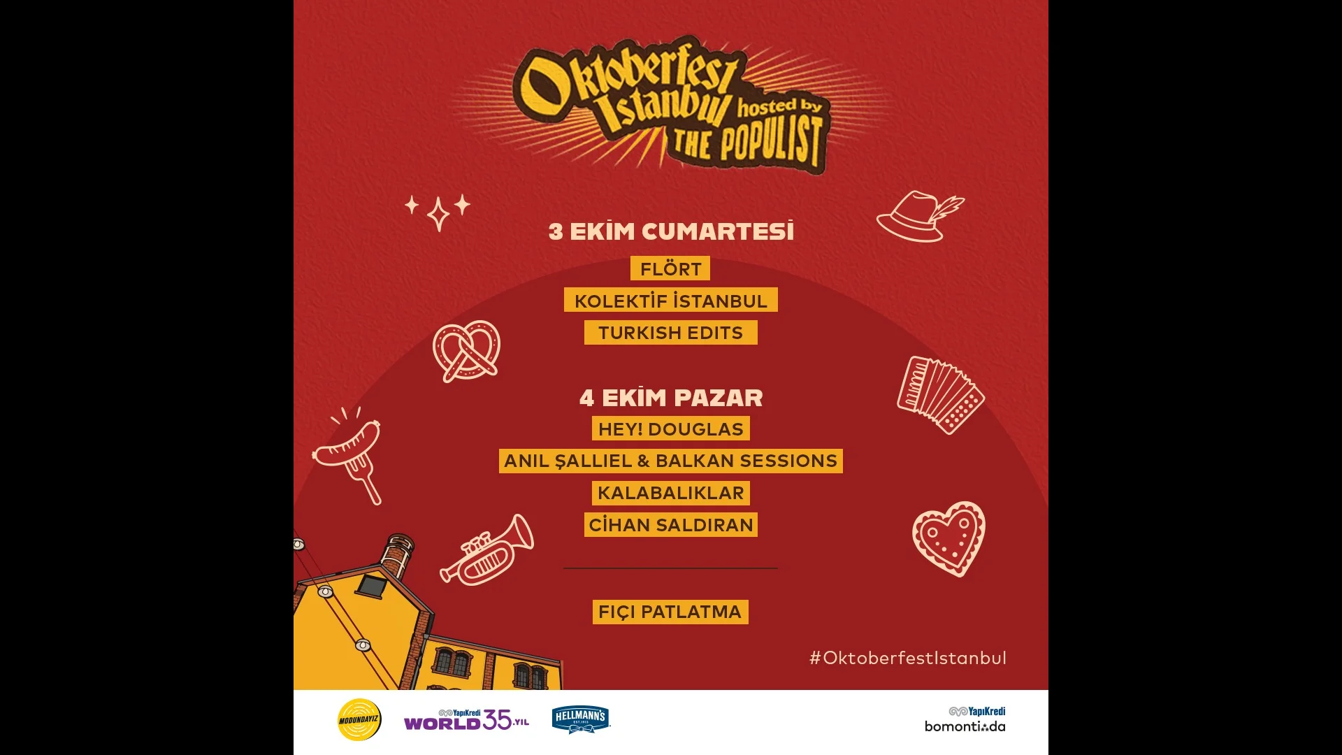 Oktoberfest İstanbul, 4 Ekim'de Yapı Kredi bomontiada'da Devam Ediyor